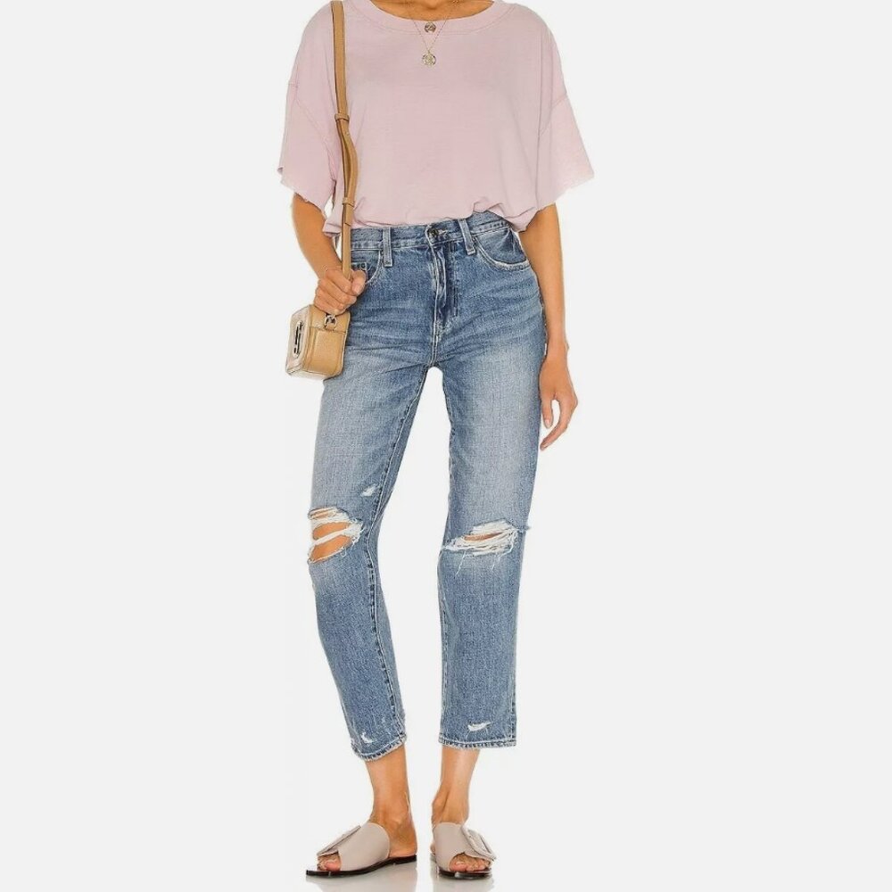 PISTOLA Presley High Rise Relaxed Roller Jeans Size 25 Los Feliz P6626KEE-LFE